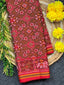 Shaded Color Navratna Design Handwoven Patola Silk Saree