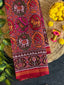 Small Motif Design Handwoven Patola Silk Saree