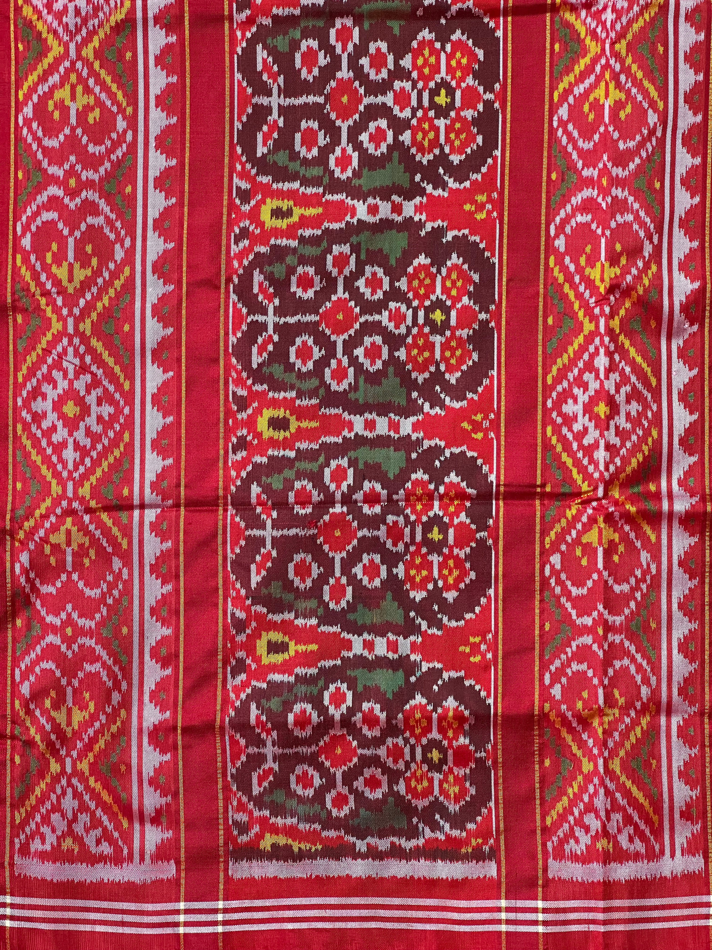 Motif Exclusive Design Handwoven Patola Silk Saree