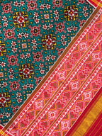Navratna Traditional Design Handwoven Patola Silk Saree