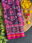Flower With Motifs Design Handwoven Patola Silk Saree