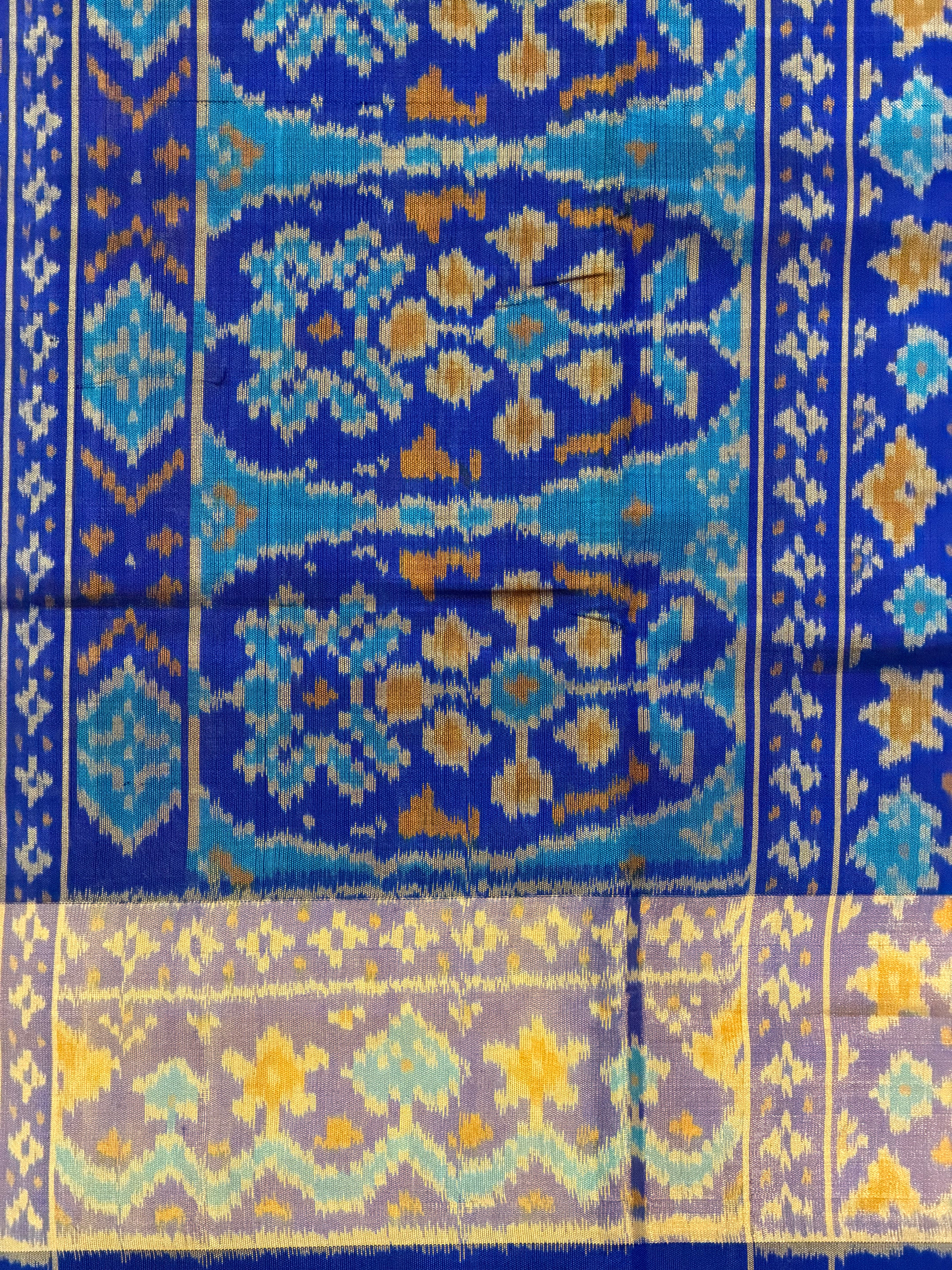 Fancy Design Handwoven Patola Silk Saree