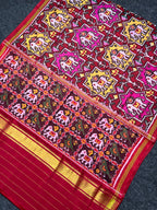 Multi Color Elephant Design Handwoven Patola Silk Saree