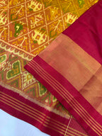 Narikunj Traditional Design Handwoven Patola Silk Saree