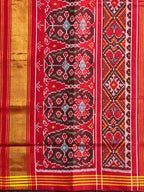 Pink Color Motif Design Handwoven Patola Silk Saree