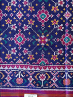 Navratna Traditional Design Handwoven Patola Silk Saree