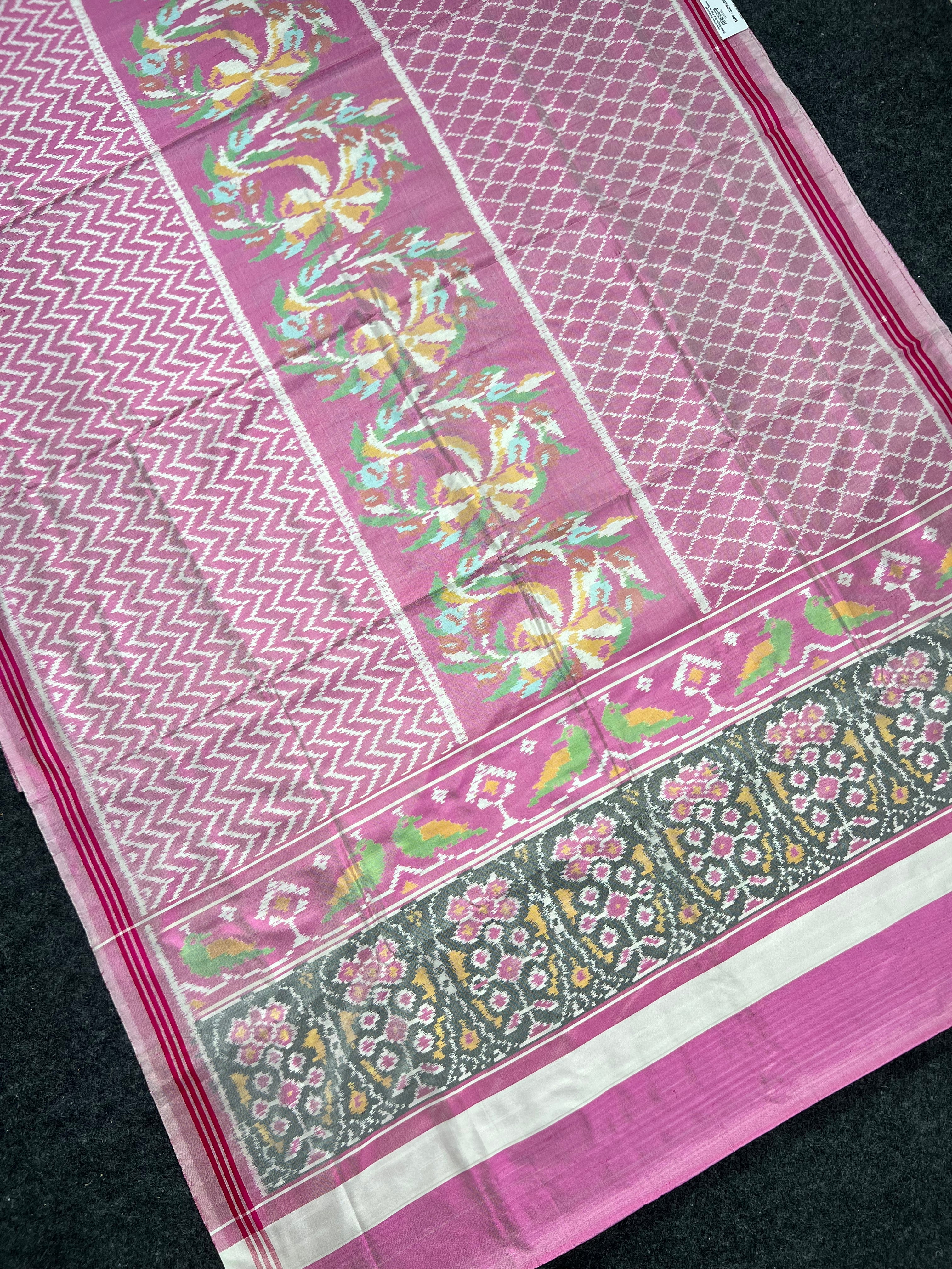 Exclusive Piece Handwoven Patola Silk Saree Secondary image