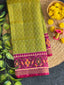 Pista Green Daliyabhat Traditional Design Handwoven Patola Silk Saree