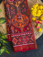 Motifs Traditional Design Handwoven Patola Silk Saree