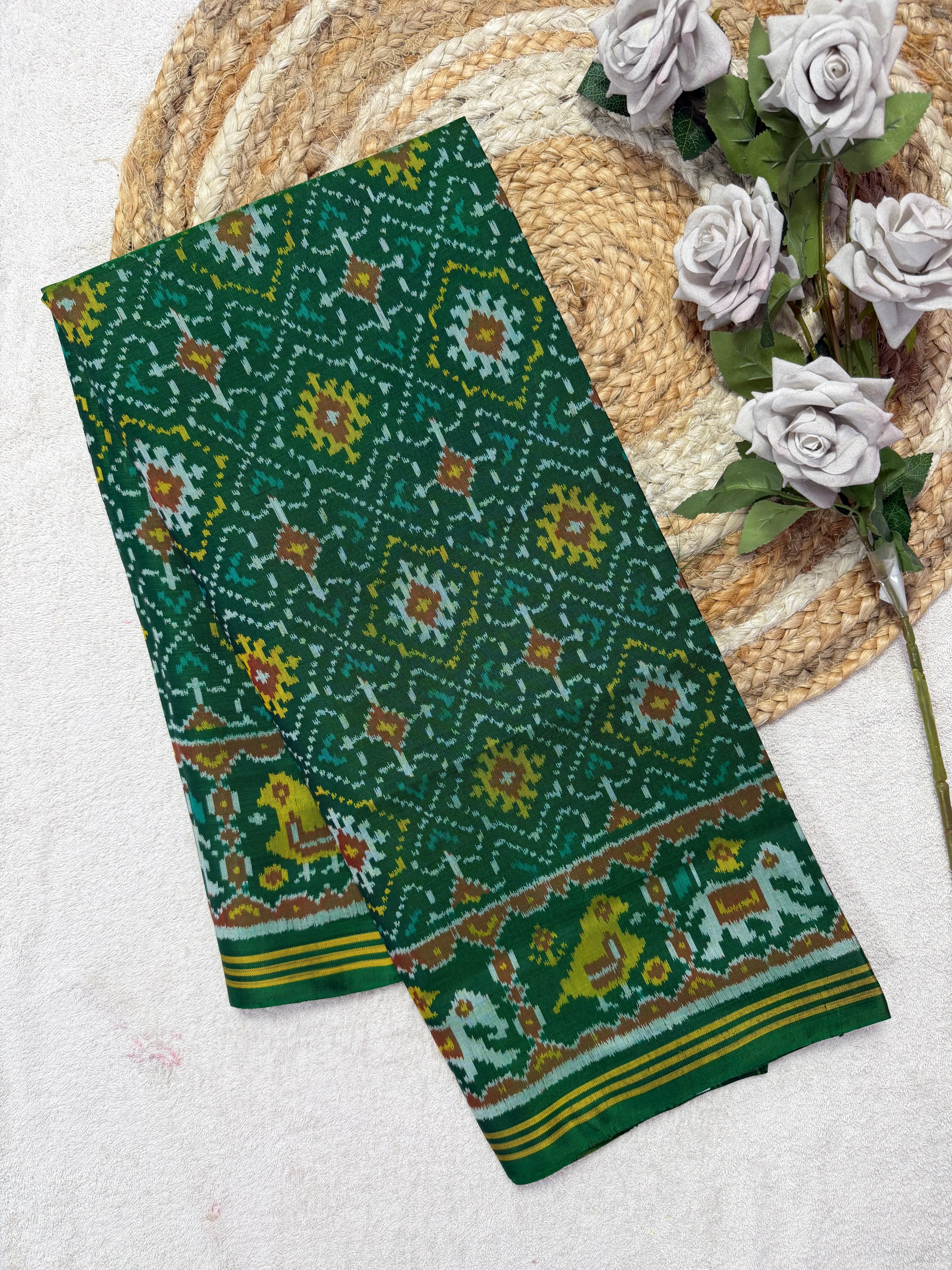 Panchanda Traditional Design Handwoven Patola Dupatta Main image