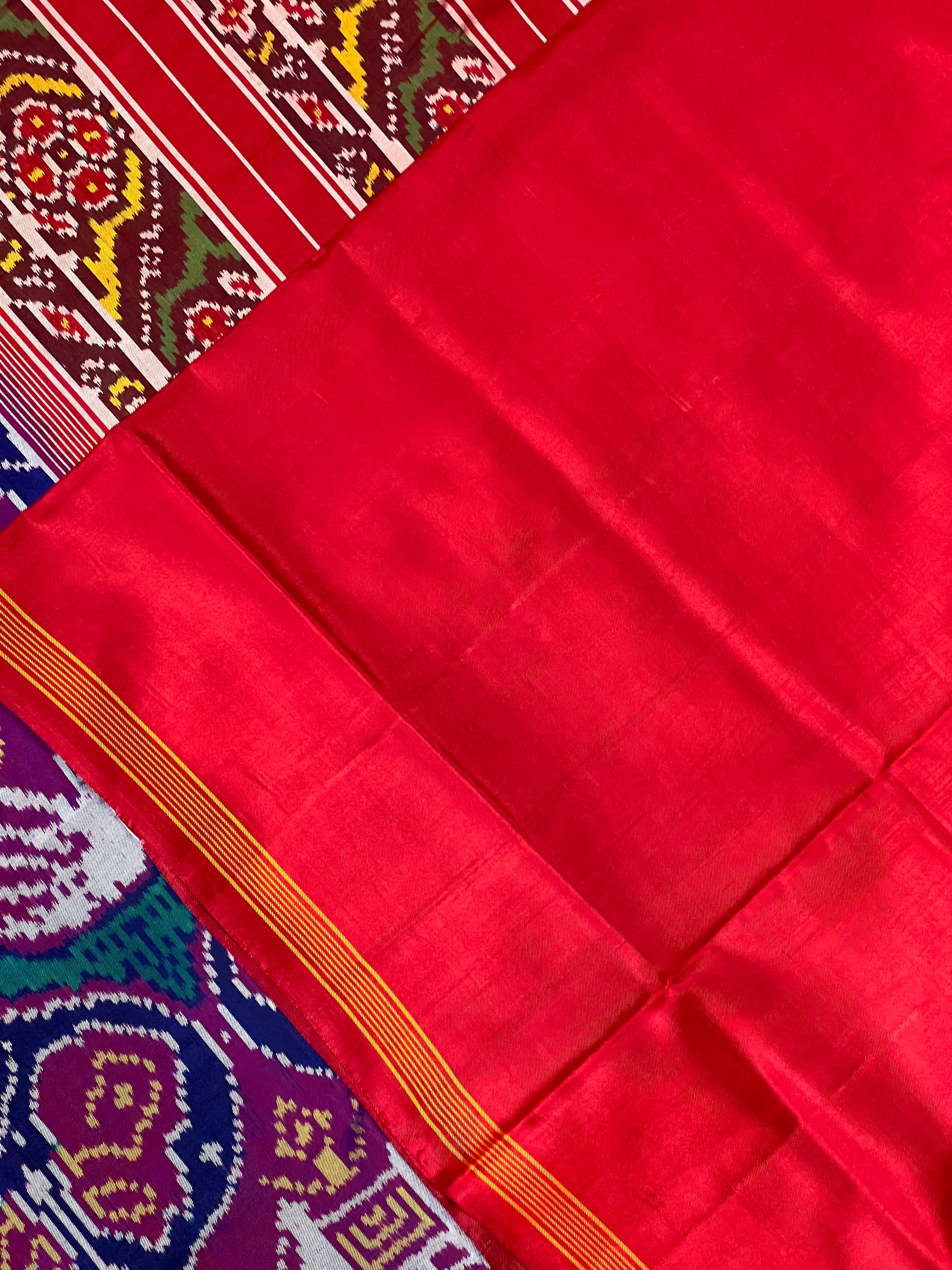 Motif Design Handwoven Patola Silk Saree