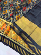 Pan-Chanda Design Handwoven Patola Silk Saree