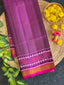 Plain gala Border Handwoven Patola Silk Saree