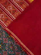 Shaded Navratna Traditional Design Handwoven Patola Silk Saree