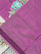 Pink-Off White with Designer Pallu Handwoven Patola Silk Saree
