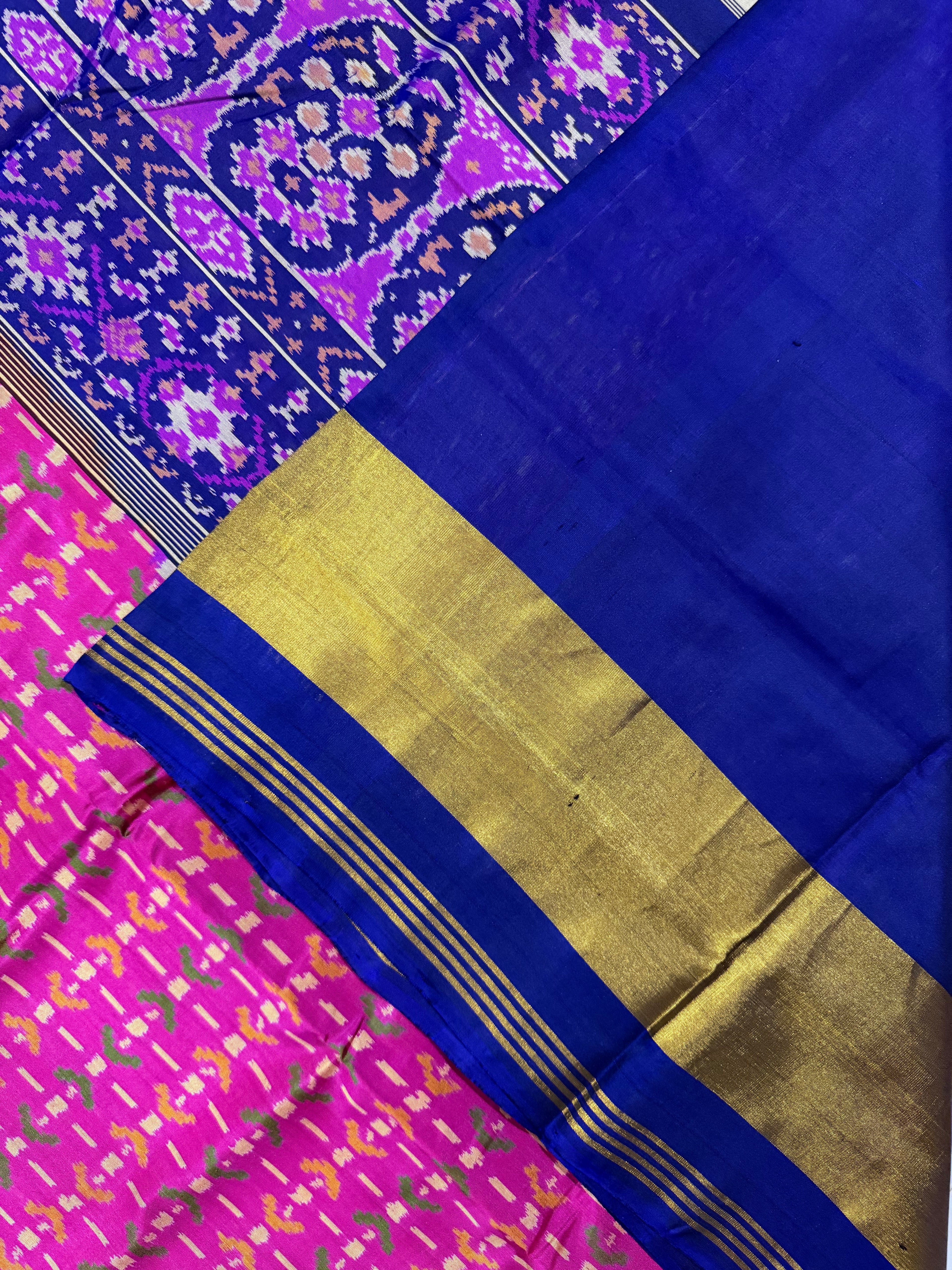 Fancy Design Handwoven Patola Silk Saree