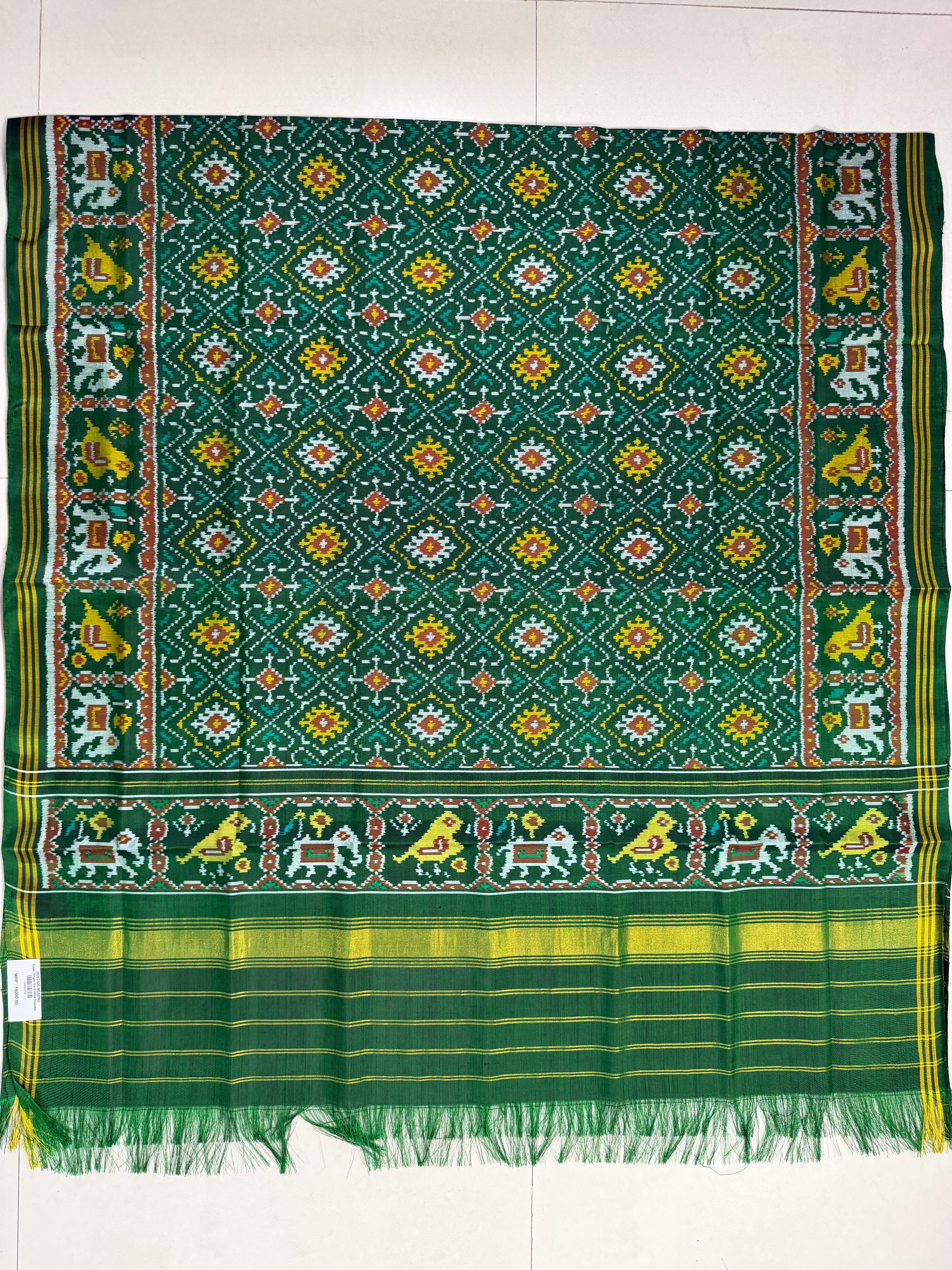 Panchanda Traditional Design Handwoven Patola Dupatta
