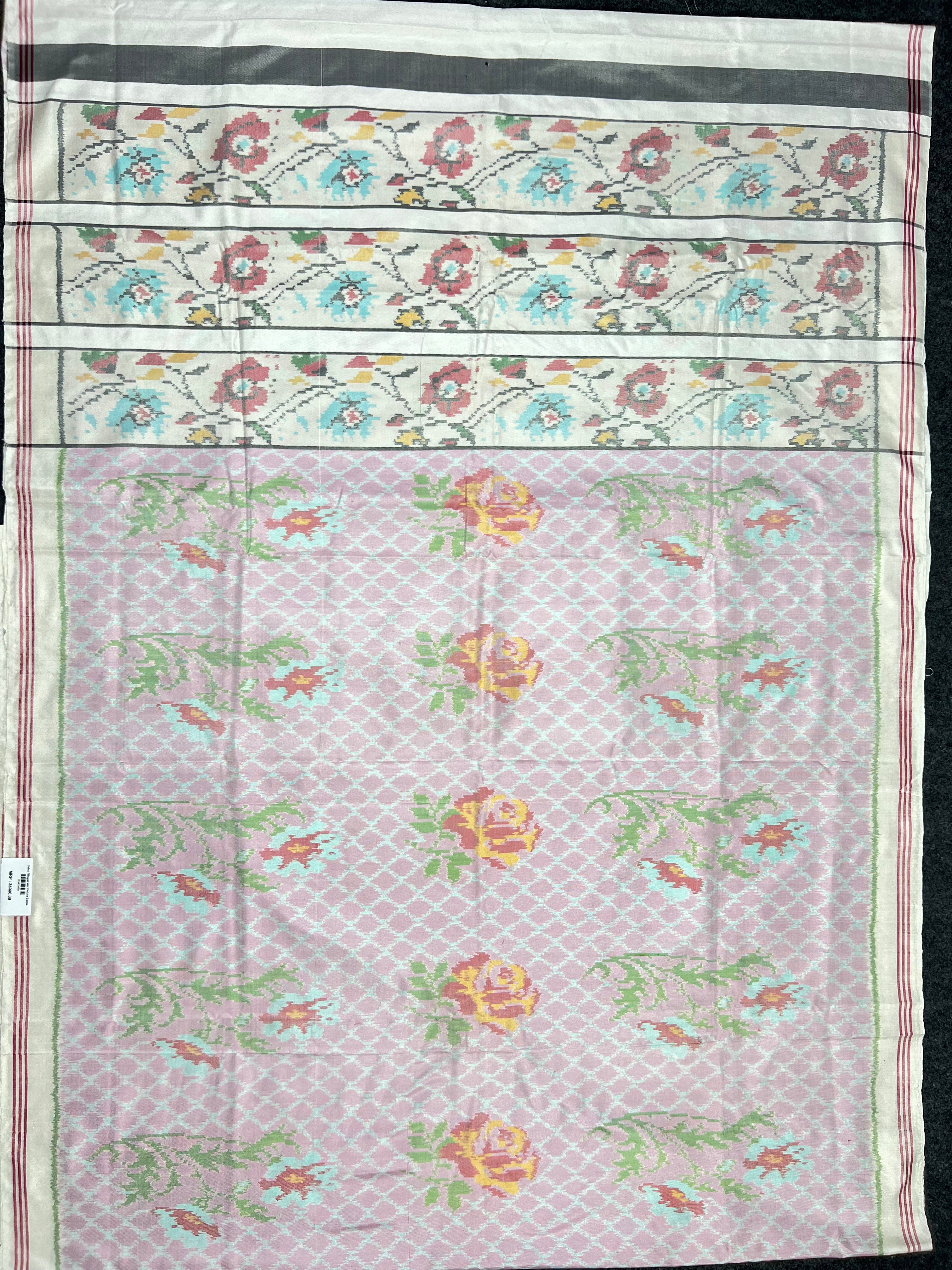 Exclusive Designer Handwoven Patola Silk Saree Secondary image