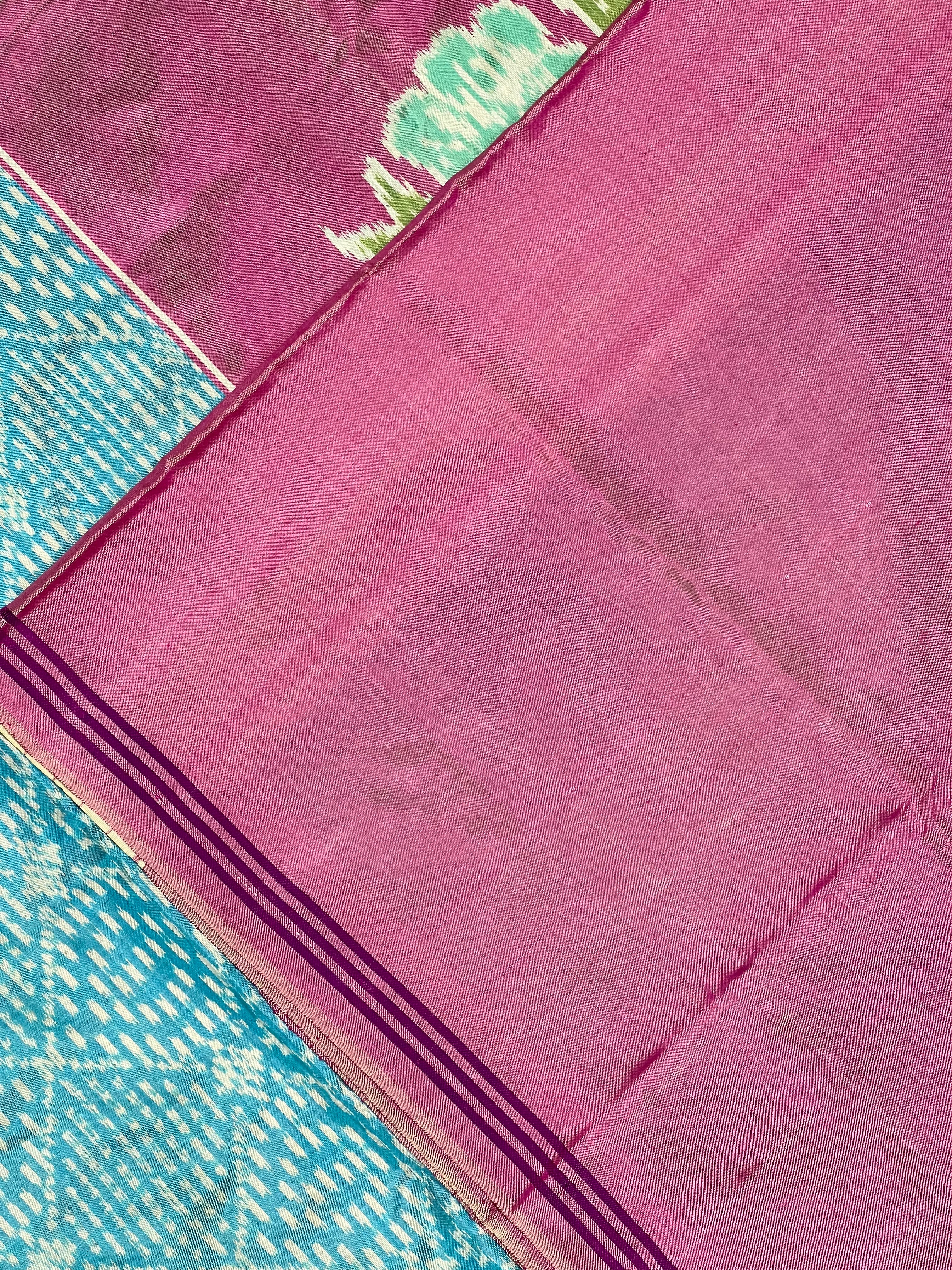 Sky Blue With Exclusive Pallu Design Handwoven Patola Silk Saree