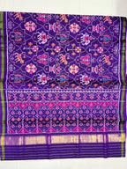 Six Motifs Design Handwoven Patola Silk Saree