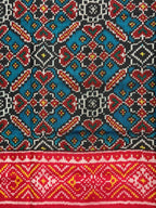 Blue Manekchok Traditional Design Handwoven Patola Silk Saree