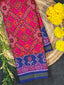 Handwoven Patola Silk Saree Manekchowk Pink And Blue