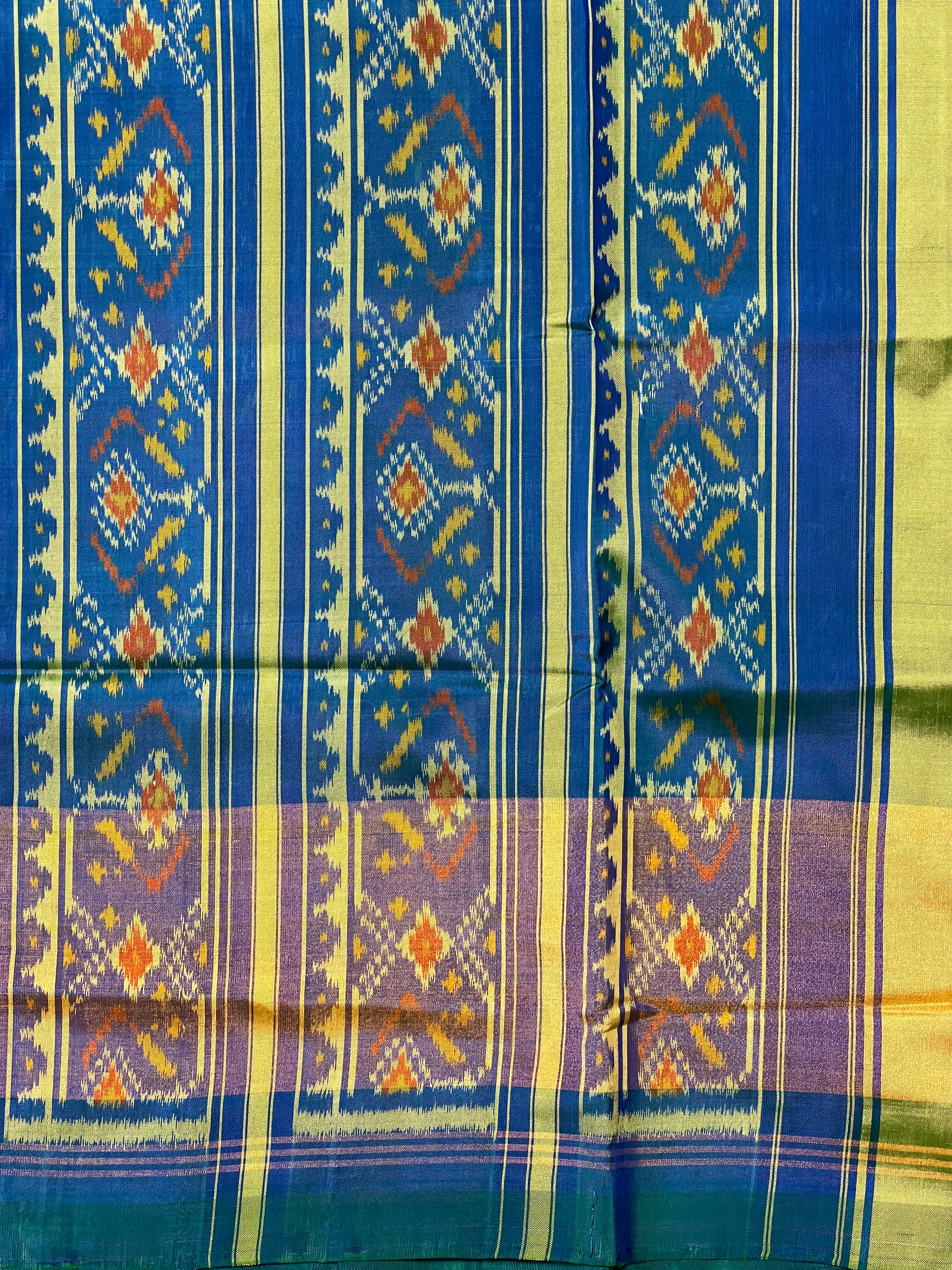 Fusion Design Handwoven Patola Silk Saree