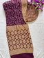 Georgette Heavy Rai Bandhej Saree