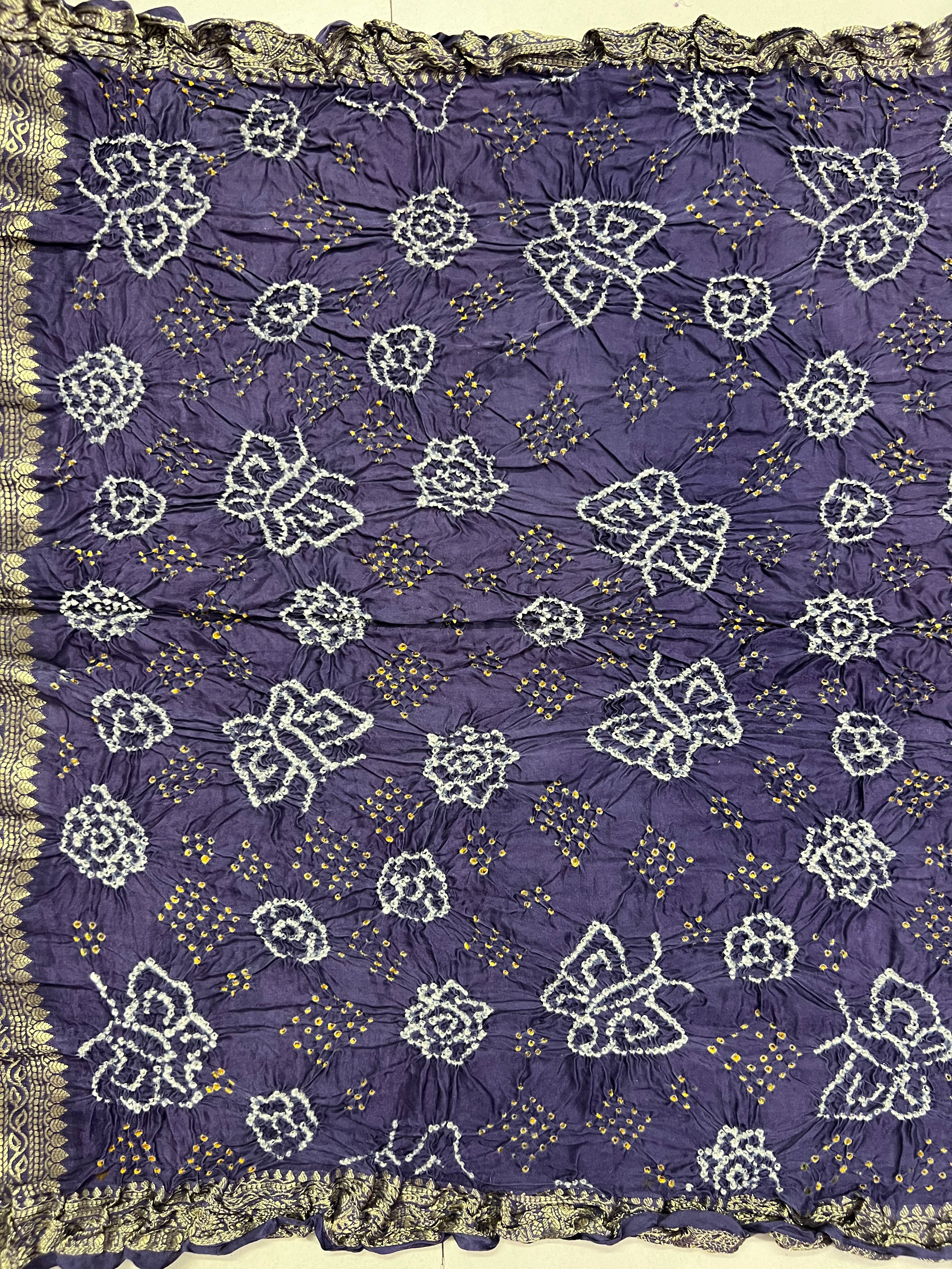 Gaji Silk Bandhej Saree