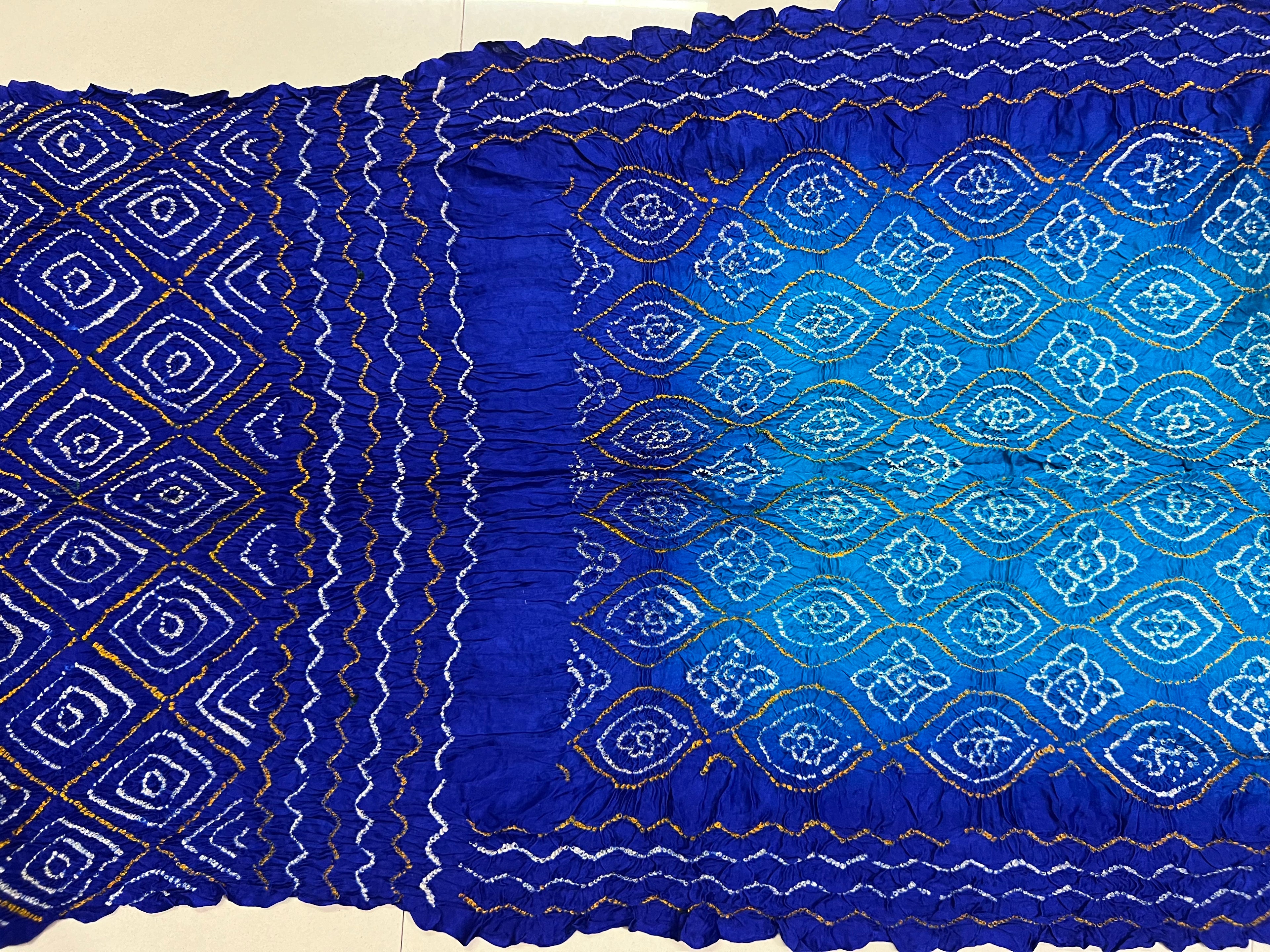 Gaji Silk Bandhej Saree