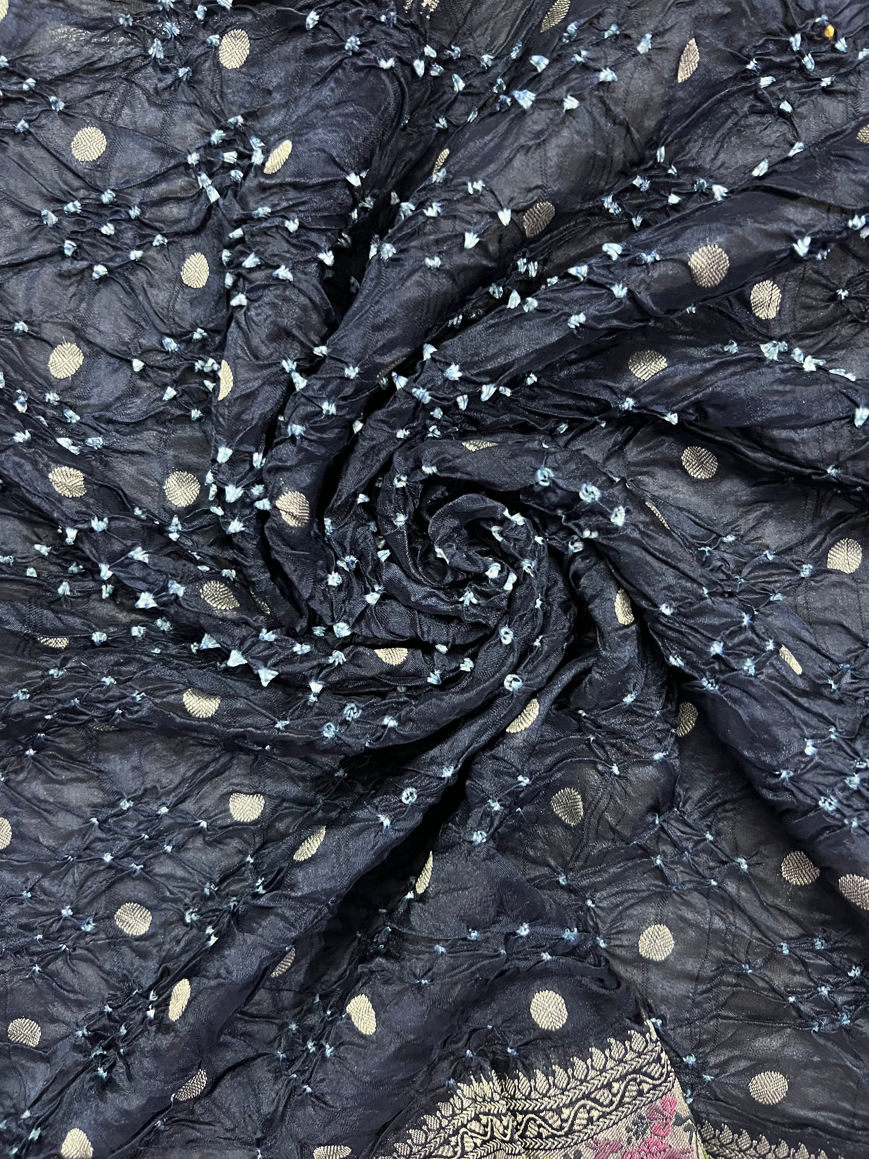 Tussar Bandhej Saree