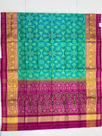 Handwoven Patola Silk Saree Chabadi Design