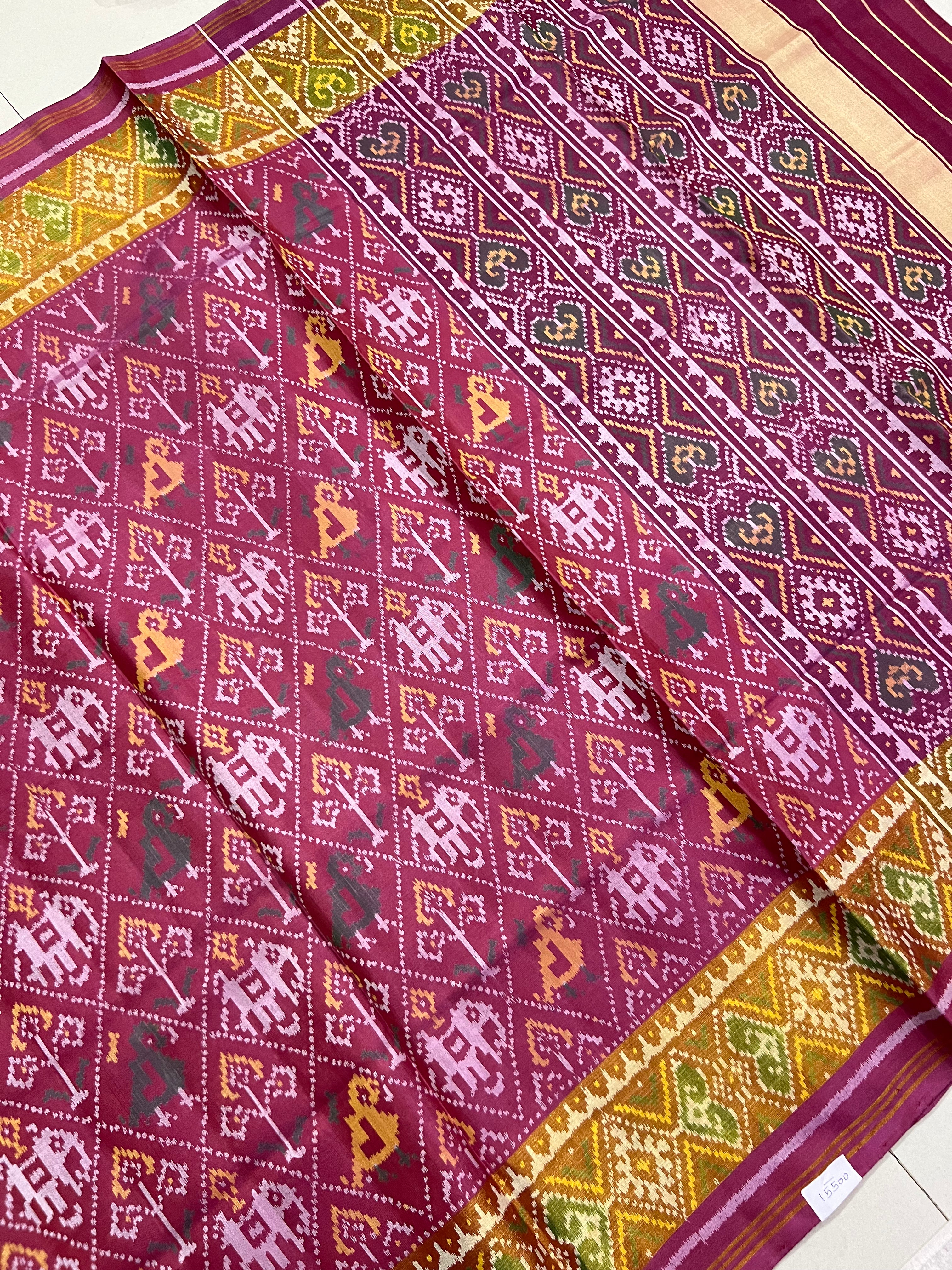 Handwoven Patola Silk Saree Narikunjan