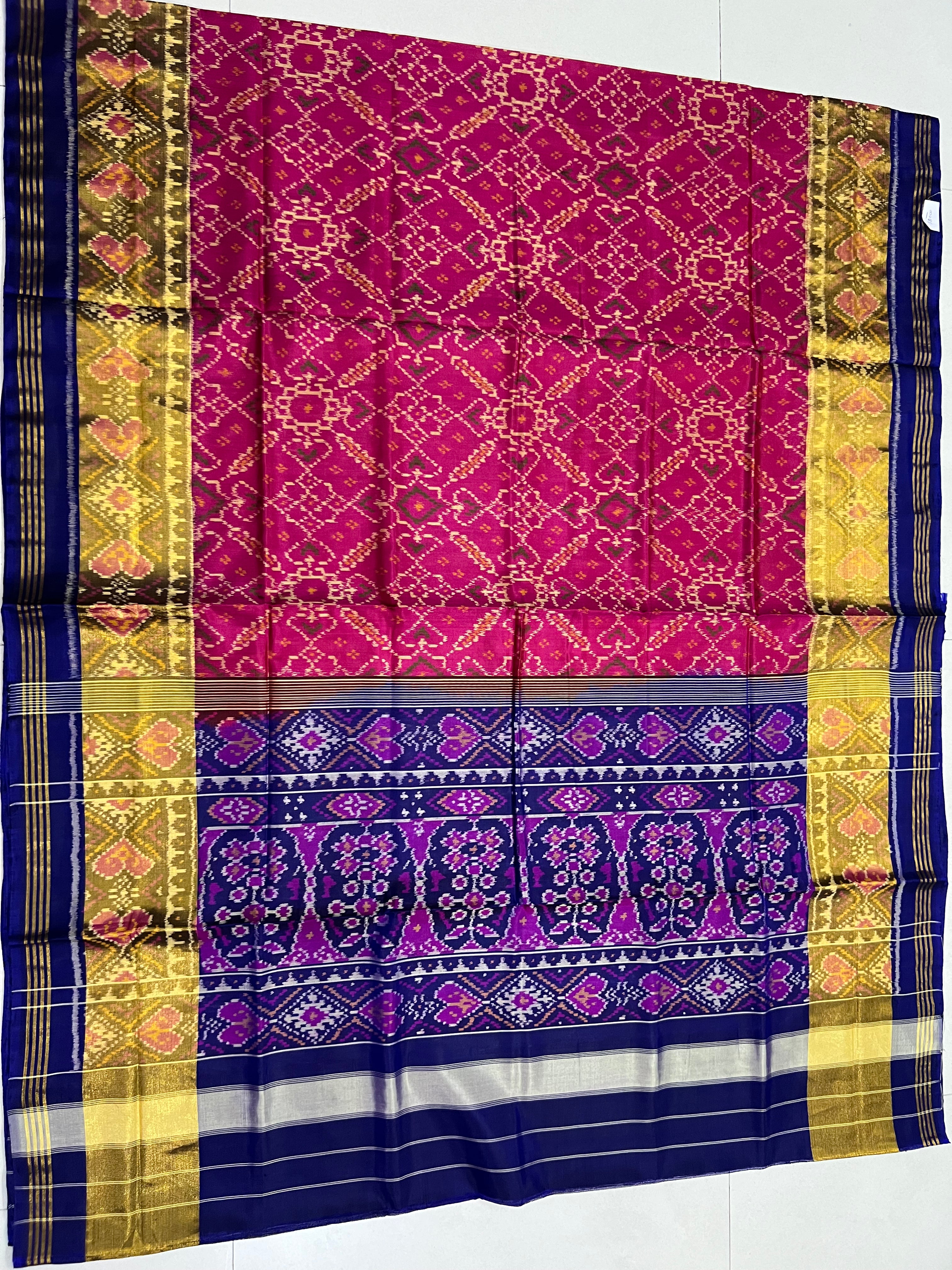 Handwoven Patola Silk Saree Secondary image