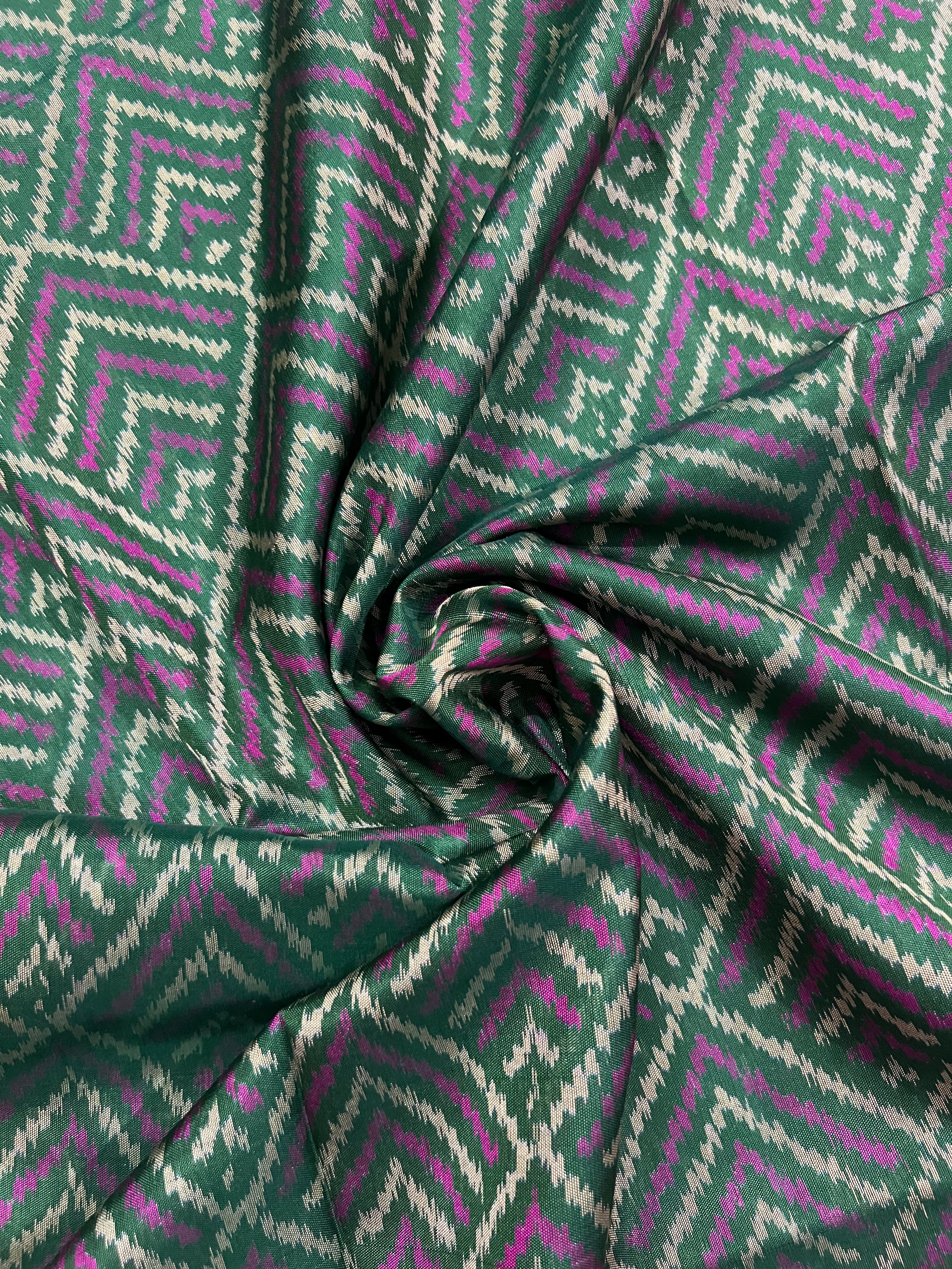 Handwoven Patola Silk Saree Secondary image