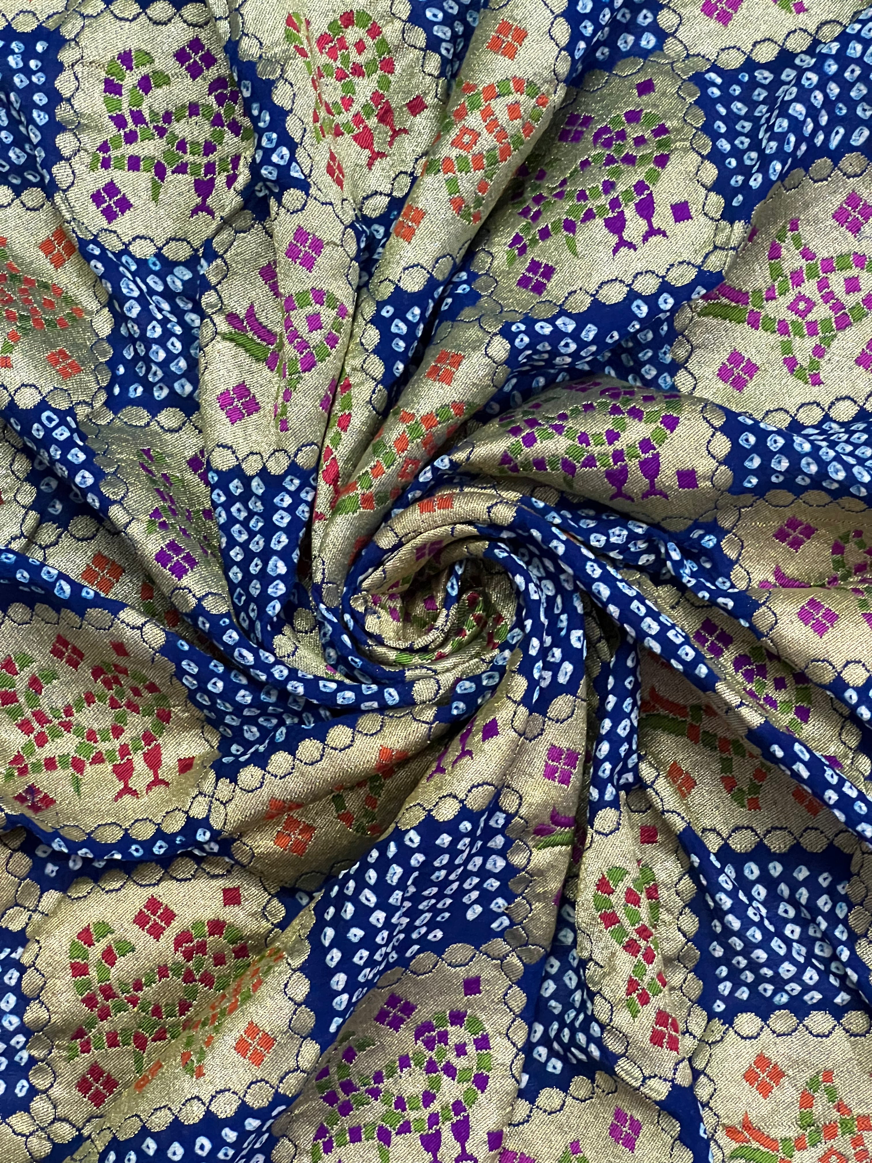 Georgette Handloom Bandhej Saree