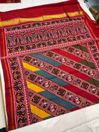 Handwoven Patola Silk Saree Laheriya Designer