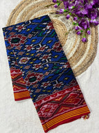 Blue Navratna Design Handwoven Patola Dupatta