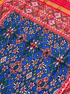 Blue Navratna Design Handwoven Patola Dupatta